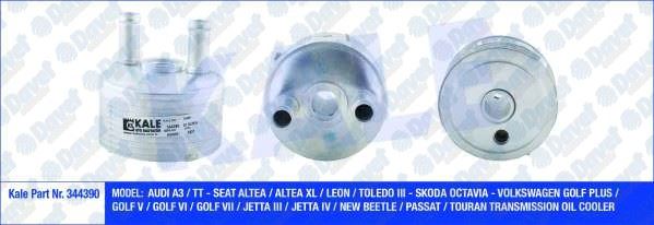 KALE 344390 Yag Sogutucu Vw A3 / Tt - Altea / Altea Xl / Leon / Toledo Iii - Octavia - Golf Plus / Golf V / Golf Vi / Golf Vii / Jetta Iii / Jetta Iv / New Beetle / Passat / Touran (Al / Pl / Brz)